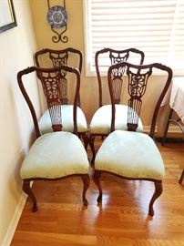 4 Chippendale Mahogany Chairs
