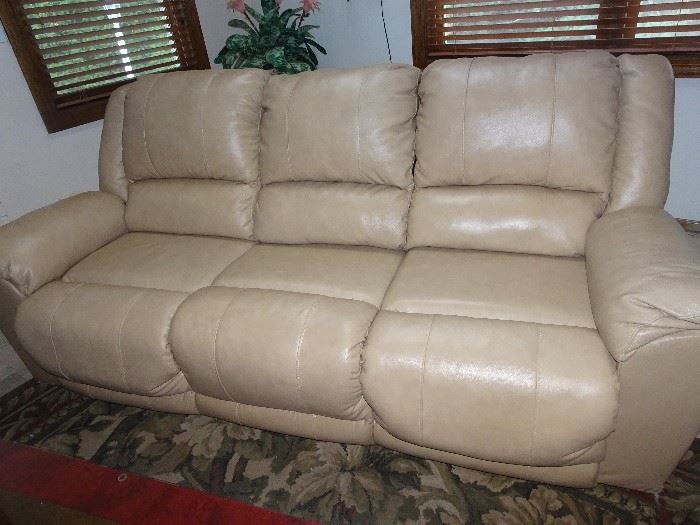 Leather Sofa - 7'W  X 42"H X 38"D