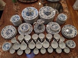 Yep, you're looking at a 176-piece set of Blue Danube china.