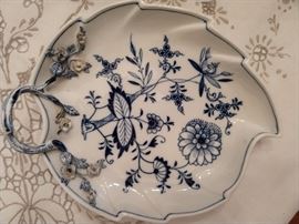Meissen Blue Danube porcelain server.