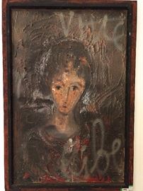 Original oil on canvas, by Zvi Milshtein, 1934-.