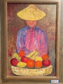 Original oil on canvas, by Zaza Milieu, 1892-?