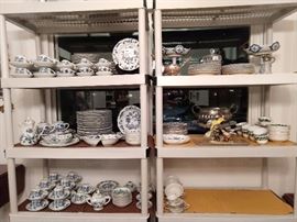 Huge set of Blue Danube china.