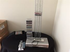 DVD player, CDs, universal remotes
