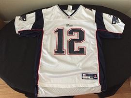 NFL New England Patriots Brady football jersey