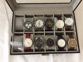 Men's watches and storage case