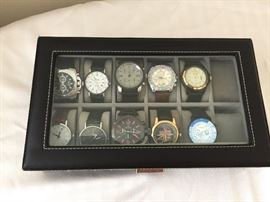 Men's watches and storage case
