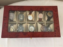 Men's watches and storage case