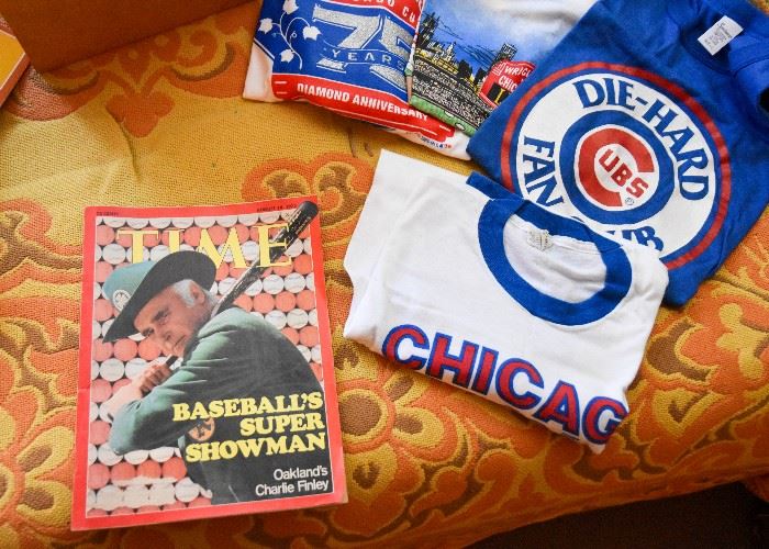 Chicago Cubs T-Shirts, Vintage Magazines