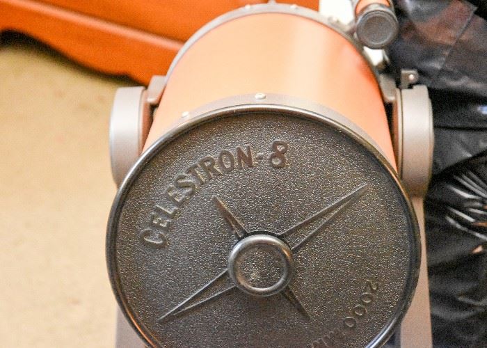 Vintage Celestron C8 Telescope Classic Orange