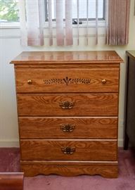 Small Chest of Drawers with Carved Detail