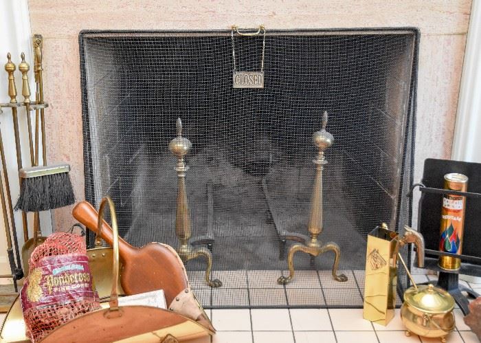 Fireplace Screen, Andirons & Accessories