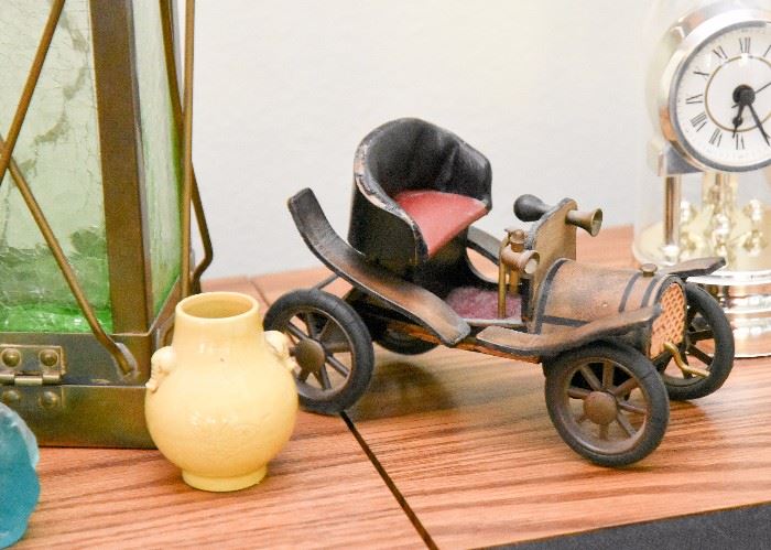 Old Time Car Figure, Mini Pottery Vase