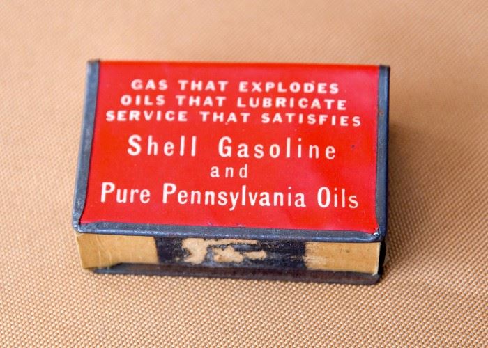 Vintage Shell Gasoline Matchbox