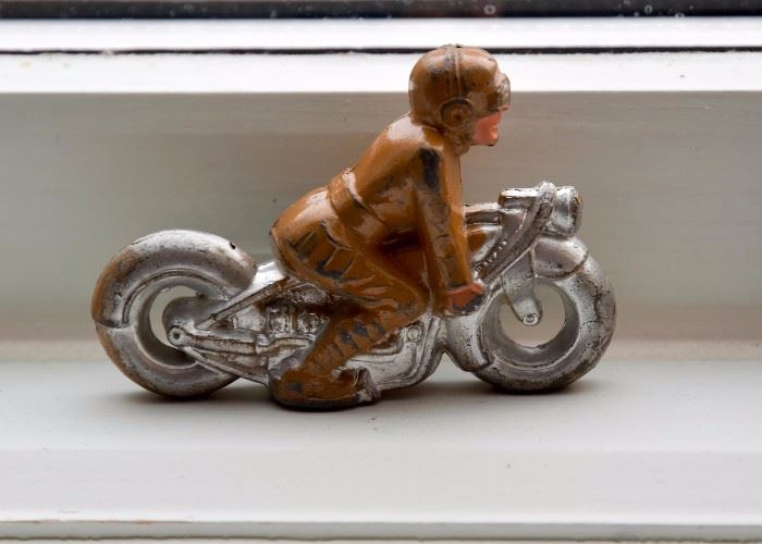 Cast Iron Motorcycle Toy