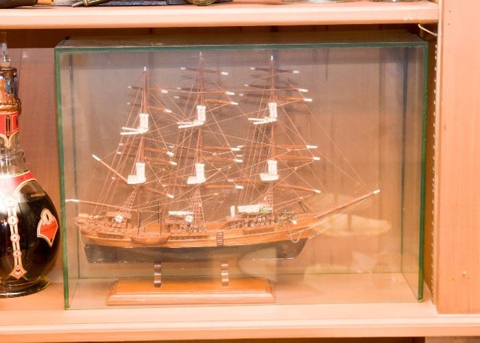 Model Ship in Case