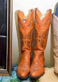 Women's Cowboy Boots with Butterflies