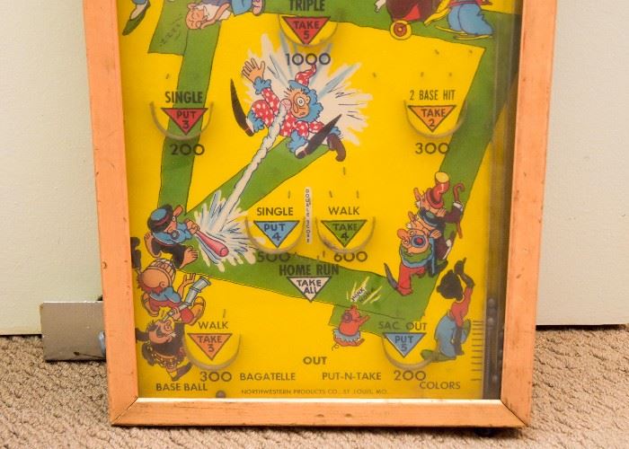 Vintage Poosh-M-Up Table Top Pinball Game