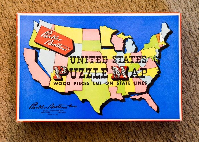 Vintage United States Wood Puzzle