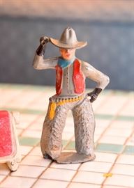 Cast Iron Cowboy Figure