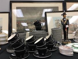 Vintage Danish Dinnerware in Black 