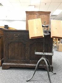 Antique Music Stand, Electronic TV Lift Cabinet 