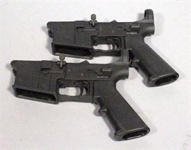 New Frontier Armory LW-15 Polymer Complete Lower Receivers, Multi Cal, SN# NLV50045 and NLV50040, Qty 2
