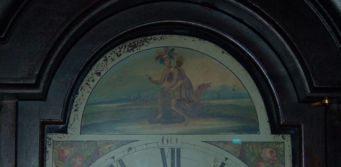 Grandfather Clock Crown Detail