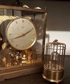 German Schatz 1000 Day Clock and Birds Cage CLock