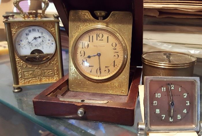 Antique Travel Clocks