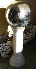 Old Mercury Glass Gazing Ball