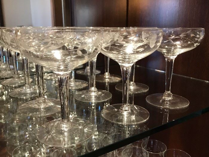 Princess House crystal stemware 