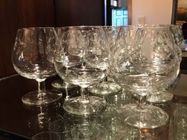 Princess House crystal stemware 