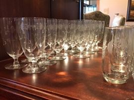 Princess House crystal stemware 