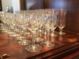 Princess House crystal stemware 