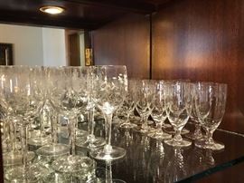 Princess House crystal stemware 