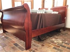 Cherry wood queen size bed