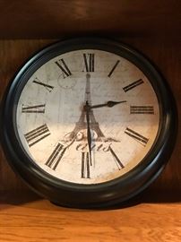 Paris themed clock