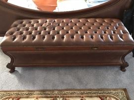 Hand carved storage chest