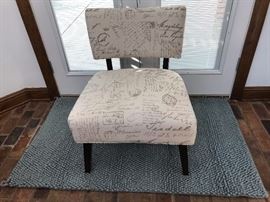 French print side chair