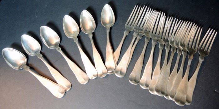 From the Selection of Sterling and Coin Silver Flatware and Accessories