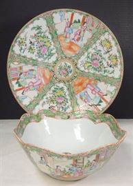 Many Pieces of Rose Medallion and Export Porcelain