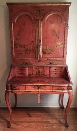 Chinoiserie Secretary in the French Style, from their New York Home