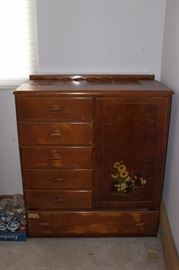Vintage child’s Armoire dresser