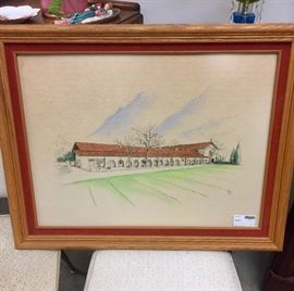 Mission drawing / water color