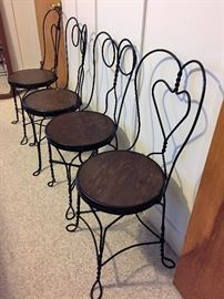 Antique Ice Cream Parlor Chairs