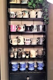 Large Collection of Antique Shaving Mugs