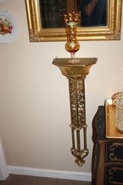 Brass large wall shelf