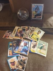 Baseball cards.  I have an entire box of  collectible baseball cards