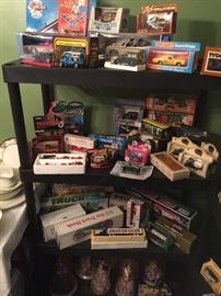 Matchbox, Tyco, Hess, Hot Wheels, and many more die cast cars and trucks.